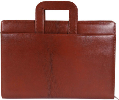 

ZesTale Premium Leatherette Document file folder (with 20 leafs)(Set Of 1, Brown)