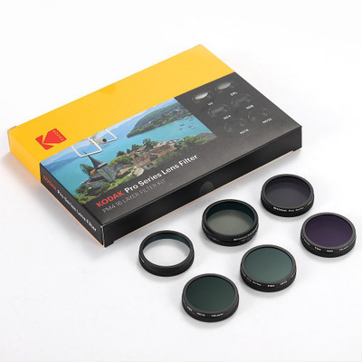 

Kodak Pro Series PM4 kit For DJI Drones 6 in 1 UV + CPL + ND4 + ND8 + ND16 + ND32 ND Filter(72 mm)