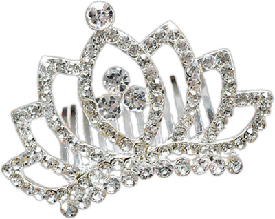 

Young & Forever Verona Collection Diamante Bow Hair Comb Hair Clip(Silver)