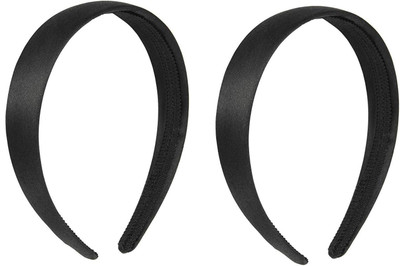 

Luxxii Black Satin Covered Alice Hairband Hair Band(Black)