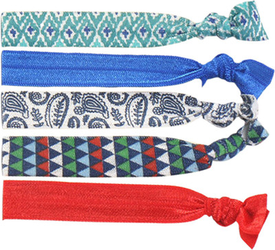 

Young & Forever Elastic Hair Ties Multicolor Floral Odyessey Print Hair Tie Hair Band(Black, Multicolor)