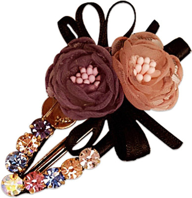 

Young & Forever Floral Odyssey Hair Clip Hair Pins Fashionable Hair Accessory Hair Clip, Hair Pin(Gold, Multicolor)