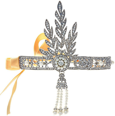 

Young & Forever Trendsetter Hair Clip Chain Stylish Hair Accessories Wedding Hair Accessories Headband Hair Band(Silver, Yellow)