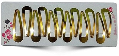 

shiviksha tic tac hair clip golden pack of twelve Hair Clip(Gold)