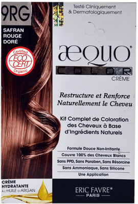 

Aequo byPurenaturals Hair Color Organic 9RG Saffron Red French Import Dermat Kit Hair Color(Safran Rouge Dore)