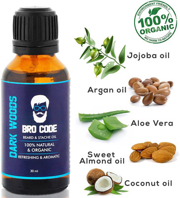 

Bro Code Organic Beard Conditioner And Softener Beard Oil 30Ml Hair Oil(30 ml)