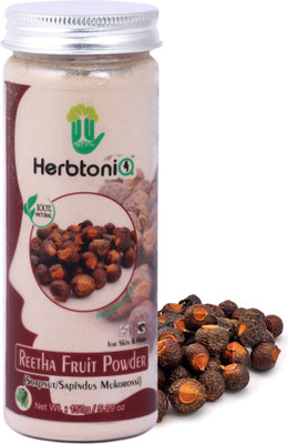 

HerbtoniQ 100% Natural Reetha Fruit Powder For Hair Pack (Soapnut/Sapindus Mukorossi)(150 g)