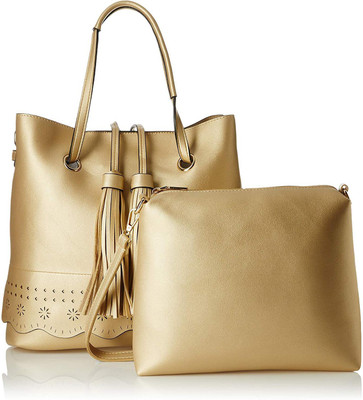

Creative India Exports Tote(Gold)