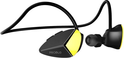 Probus PB2BL Wireless Sports Bluetooth Earphone Extra Bass Bluetooth Headset (Black, In the Ear)