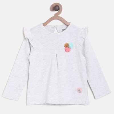 MINI KLUB Baby Girls Pure Cotton Knit Top(Multicolor, Pack of 3)