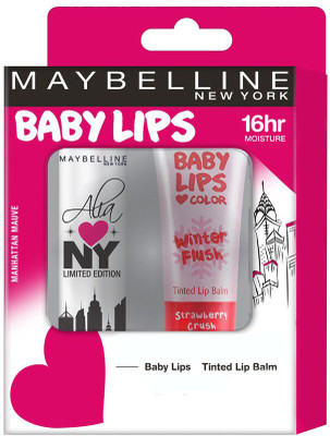 

Maybelline New York Baby Lips Alia Loves NY Manhattan Mauve with Tinted Strawberry Lip Balm(Pack of: 2, 4 g)