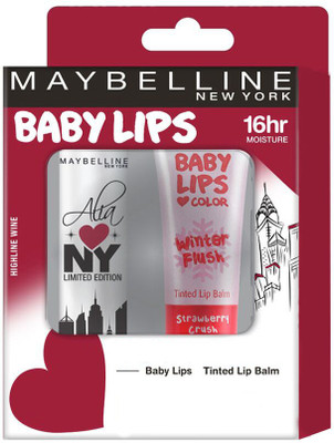 

Maybelline New York Baby Lips Alia Loves NY Highline Wine with Tinted Strawberry Lip Balm(Pack of: 2, 4 g)