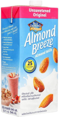 

Blue Diamond Almond Breeze Unsweetened Almond Milk, [Get 12 at Price of 10](946 ml, Pack of 12)