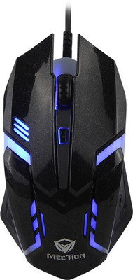 

Meetion M371 Gaming Mouse With LED Wired Optical Gaming Mouse(USB 2.0, USB 3.0, Black)