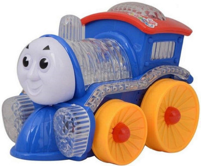 

Fabofly Funny Locomotive Omni Direction Musical Toy Train With Flashing Led Lights for kiddz.(Multicolor)