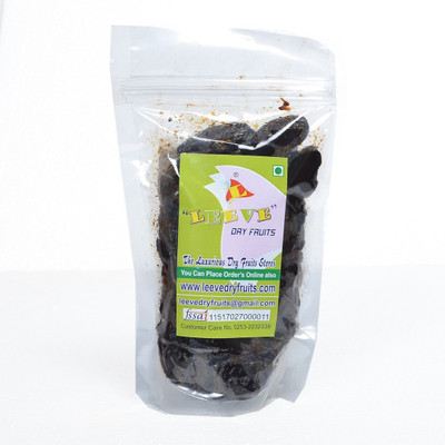 

Leeve Dry fruits Fresh Black Prunes Prunes(400 g, Pouch)