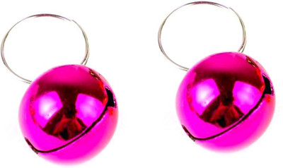 

Paw Zone Bell Dog Collar Charm(Pink, Round)