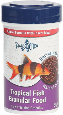 

FishScience Details about FishScience Tropical Fish Granular Food 50gms 50 g Dry Fish Food