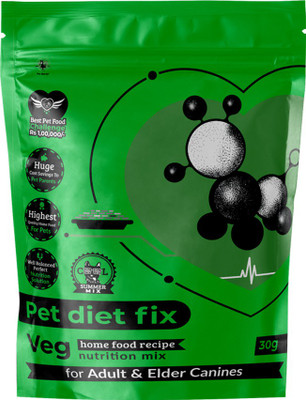 

petdietfix Adult Pet Dog Food Vegetarian (Mix and Serve with Home made Food) Vegetable 30 g Dry Dog Food(Pack of 10)