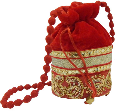 

RK Brands Designer Ethnic With Heavy Work Potli(Multicolor)