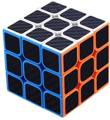 

AR MART High Speed Carbon Fiber Sticker 3x3 Neon Colors Magic Rubik Cube(1 Pieces)