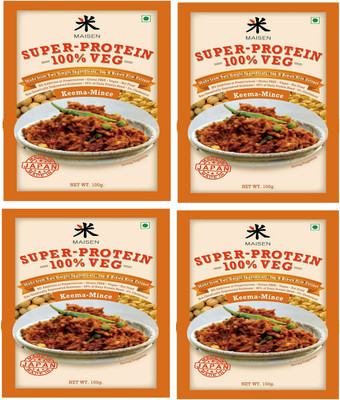 

Maisen Super-Protein 100% Veg Mince-KEEMA 'Made from Two Simple Ingredients, Soy & Brown Rice Extract' -Made in Japan (Pack of 4) 100 g