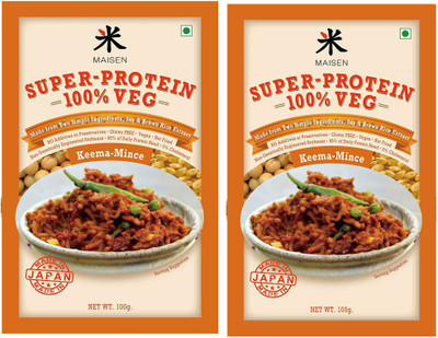 

Maisen Super-Protein 100% Veg Mince-KEEMA 'Made from Two Simple Ingredients, Soy & Brown Rice Extract' -Made in Japan (Pack of 2) 100 g