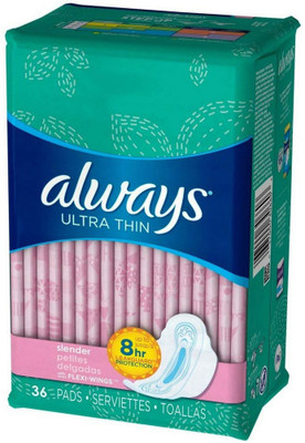 

Always Slender Ultra Thin Maxi Pads With Wings - 36 Pads Sanitary Pad(Pack of 36)
