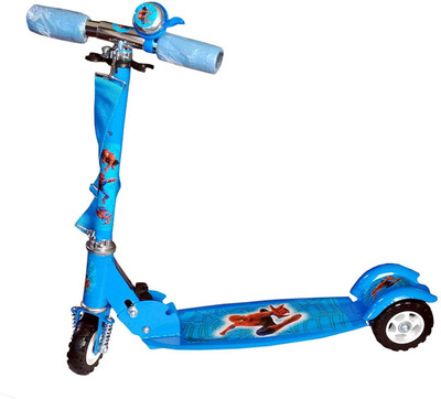 

Prokick 3 Wheel Height Adjustable Folding Scooter for Kids, Curved Platform - Blue Manual Scooter(Blue)