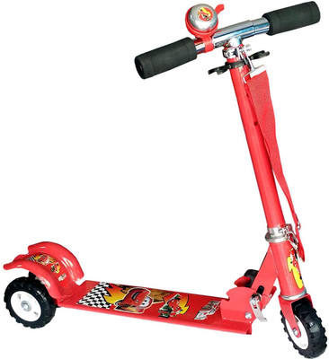 

Prokick 3 Wheel Height Adjustable Folding Scooter for Kids, Flat Platform - Red Manual Scooter(Red)