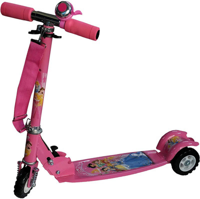 

Prokick 3 Wheel Height Adjustable Folding Scooter for Kids, Curved Platform - Pink Manual Scooter(Pink)