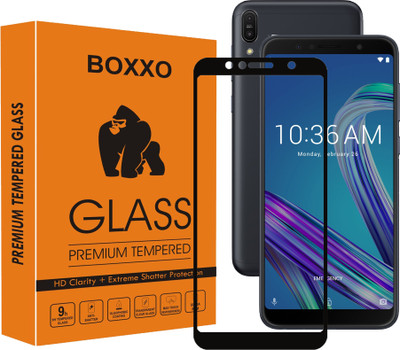 Boxxo Edge To Edge Tempered Glass for Asus Zenfone Max Pro M1(Pack of 1)