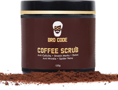 

Bro Code Coffee Scrub for Men and Women-100% Natural Scrub(125 g)