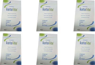 

Elegant KETOLITE MEDICATED ANTI DANDRUFF SHAMPOO PACK OF 6(75 ml)