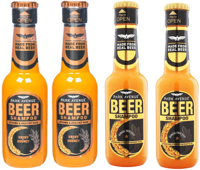 

Park Avenue SHINY & BOUNCY BEER SHAMPOO 180 ML +DAMAGE FREE BEER SHAMPOO 180 ML(180 ml)