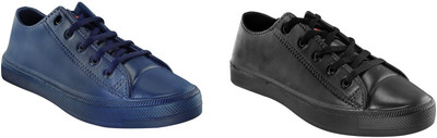 

STEEMO Combo Pack of 2 Blue Black Casual Tennis Shoes for Men & Boy's Sneakers For Men(Blue, Black