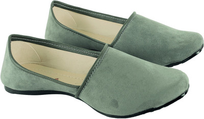 Koshi Koshi Casual Suede Shoes for Men Mojaris For Men(Green