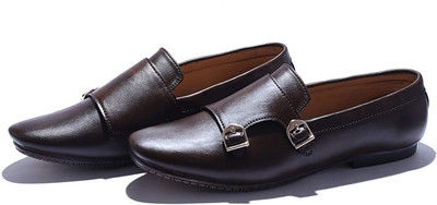 

Hush Berry Premium Monk Venetian LoaferÂ Corporate Casuals For Men(Brown