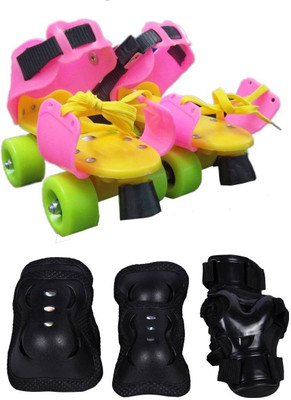 

Assemble Adjustable Quad Roller Skates - Size Sun Apr 08 00:00:00 IST 2018 UK(Multicolor)