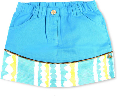 

Cherry Crumble California Printed, Self Design Baby Girls A-line Blue Skirt, Turquoise