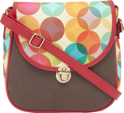 

Haqeeba Women Casual Multicolor Canvas Sling Bag