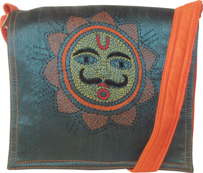 

Indha Craft Women Casual Orange Polyester Sling Bag