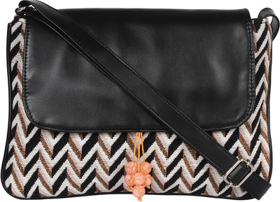 

Anekaant Women Casual Multicolor Cotton Sling Bag