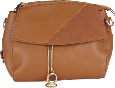 

Butterflies Women Casual Brown PU Sling Bag