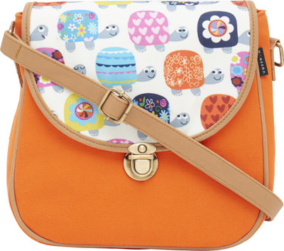 

Haqeeba Women Casual Multicolor Canvas Sling Bag