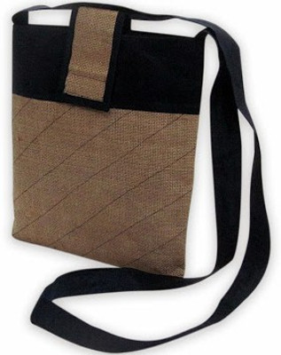 

Indha Craft Men & Women Casual Brown Jute Sling Bag