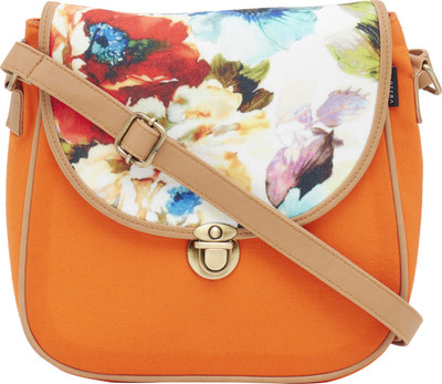 

Haqeeba Women Casual Yellow Canvas Sling Bag