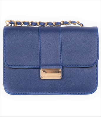 

ADISA Women Evening/Party Blue PU Sling Bag