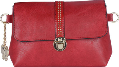 

Butterflies Women Evening/Party Red PU Sling Bag