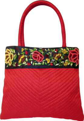 

Indha Craft Women Casual Red Polyester Hand-held Bag
